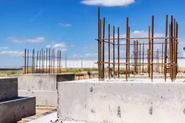 کاشت میلگرد در فونداسیون
